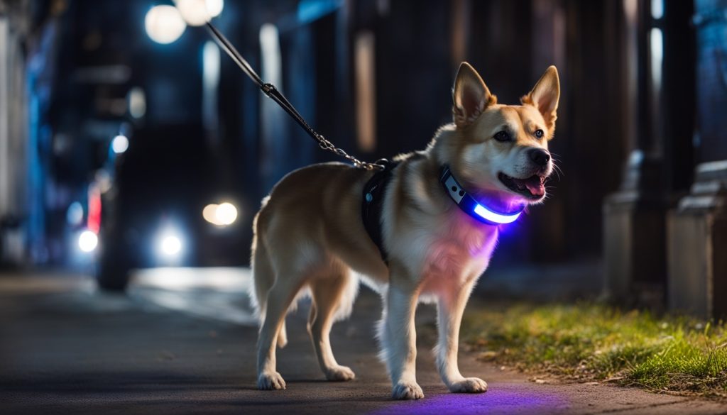 led dog collar for night walks