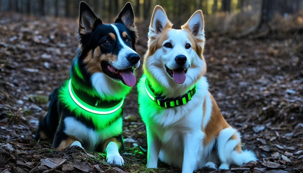 rechargeable led dog collar