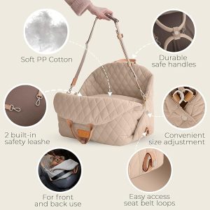 Premium 3-in-1 Dog Carrier, Car Seat & Travel Bed for Small to Medium Pets Ultimate Luxury & Comfort